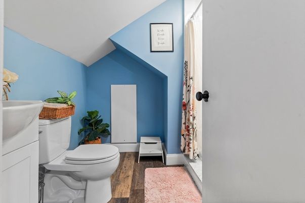 Bathroom, Interior, Wood Texture Flooring