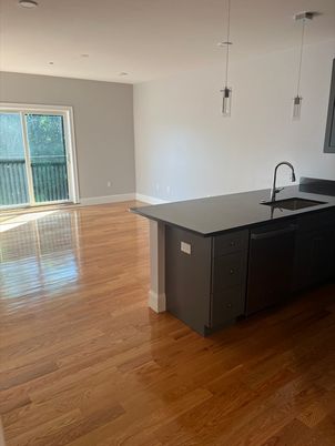 Interior, Kitchen, Pendant Lights, Wood Texture Flooring