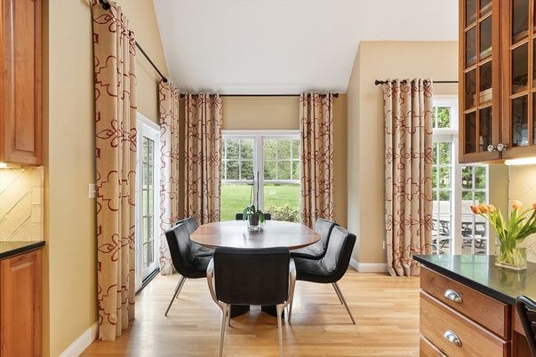 Dining room, Interior, Wood Texture Flooring