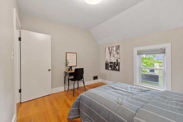Bedroom, Home Office, Interior, Wood Texture Flooring
