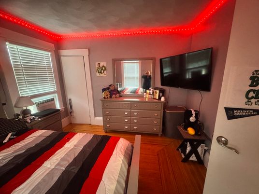 Bedroom, Interior, Wood Texture Flooring