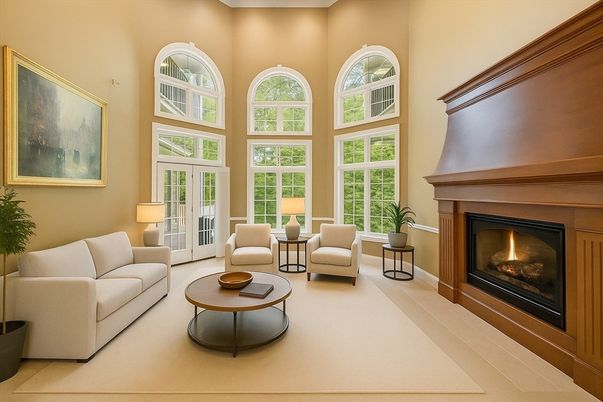 Fireplace, Interior, Living room