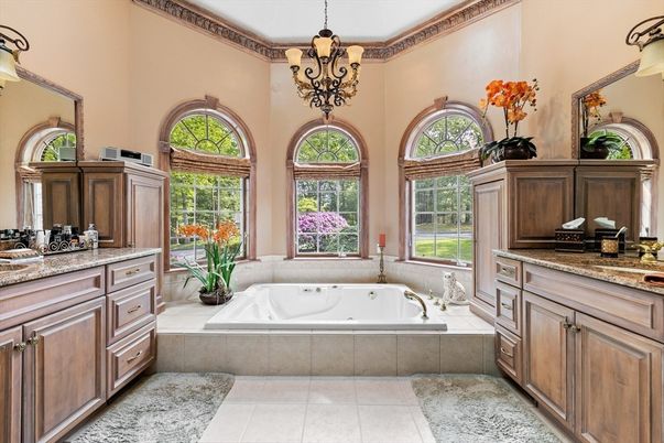 Bathroom, Chandelier, Interior