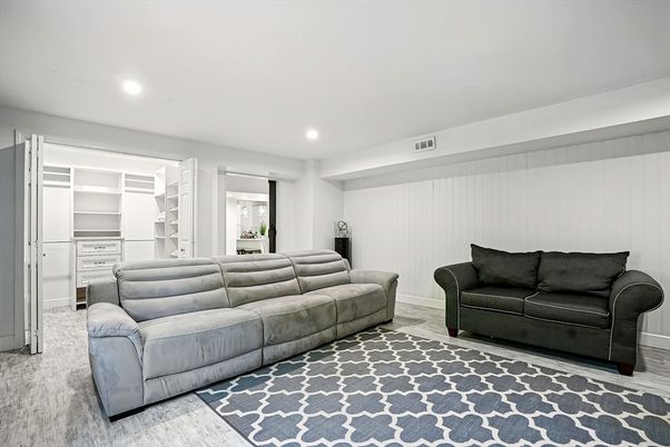 Interior, Living room, Recessed Lighting