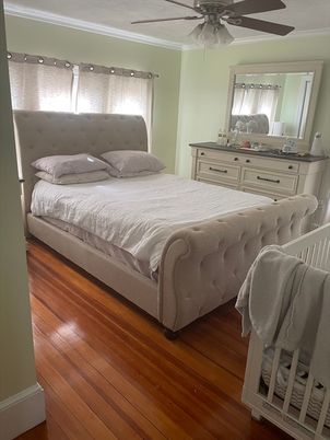 Bedroom, Interior, Wood Texture Flooring