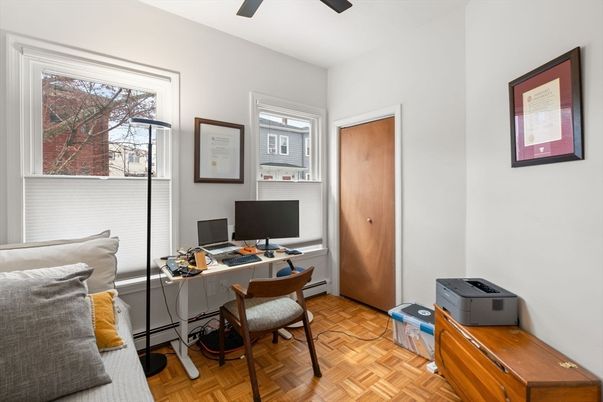 Home Office, Interior, Wood Texture Flooring