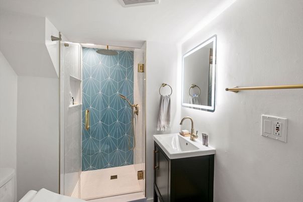 Bathroom, Glass Shower, Interior