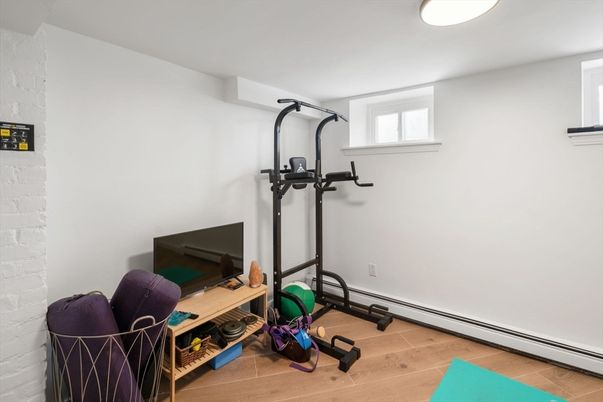 Fitness Equipment, Interior, Wood Texture Flooring