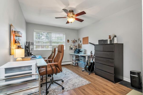 Home Office, Interior, Wood Texture Flooring