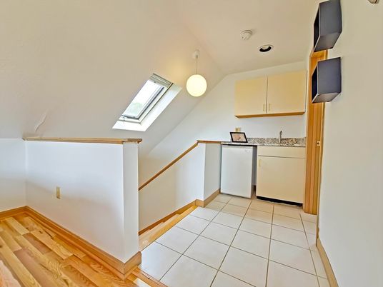 Interior, Pendant Lights, Washer, Wood Texture Flooring