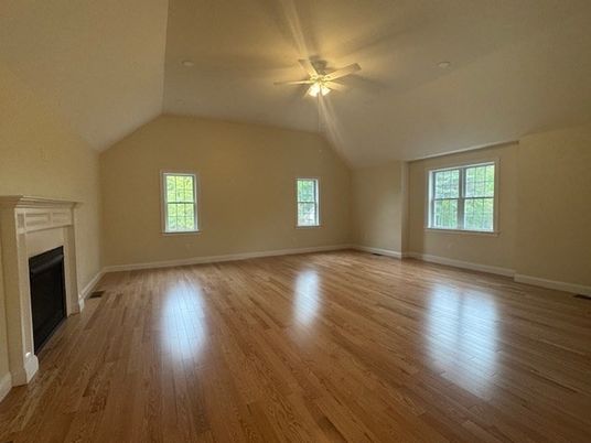 Empty room, Fireplace, Interior, Wood Texture Flooring