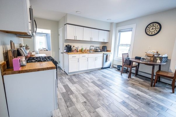 Interior, Kitchen, Wood Texture Flooring