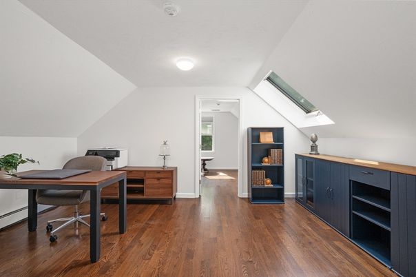 Home Office, Interior, Wood Texture Flooring