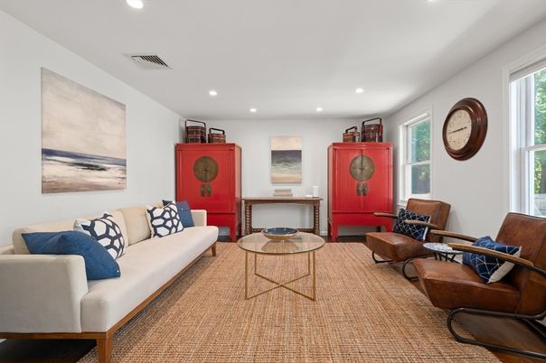 Interior, Living room, Recessed Lighting