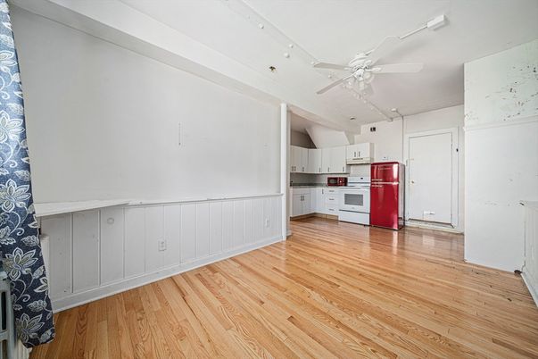 Empty room, Interior, Kitchen, Wood Texture Flooring