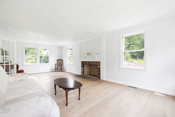 Fireplace, Interior, Wood Texture Flooring