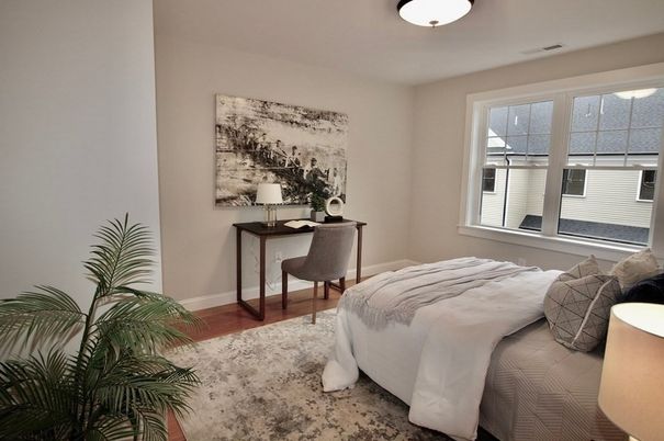 Bedroom, Home Office, Interior, Wood Texture Flooring