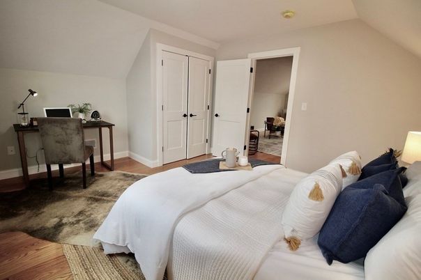 Bedroom, Home Office, Interior, Wood Texture Flooring
