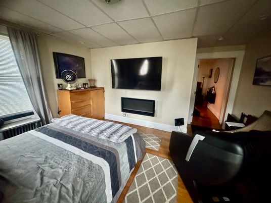 Bedroom, Fireplace, Interior