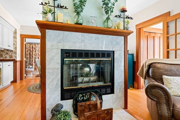 Fireplace, Interior, Wood Texture Flooring