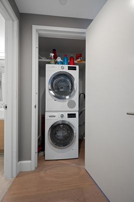 Interior, Utility Closets, Washer, Wood Texture Flooring