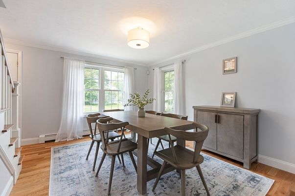 Dining room, Interior, Wood Texture Flooring