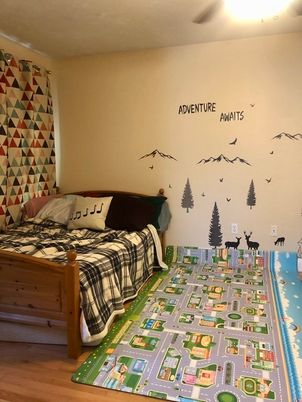 Bedroom, Interior, Wood Texture Flooring