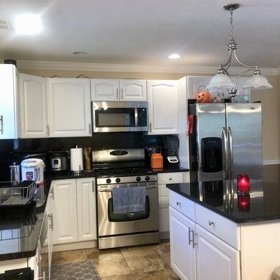 Interior, Kitchen, Pendant Lights, Recessed Lighting, Stainless Steel Appliances