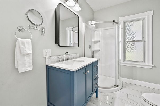Bathroom, Glass Shower, Interior