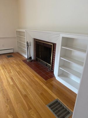 Fireplace, Interior, Wood Texture Flooring