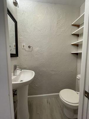 Bathroom, Interior, Wood Texture Flooring