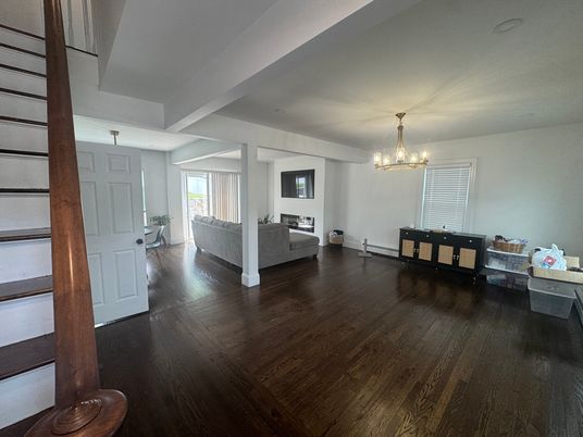 Chandelier, Interior, Wood Texture Flooring