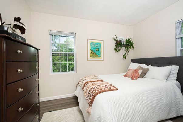 Bedroom, Interior, Wood Texture Flooring