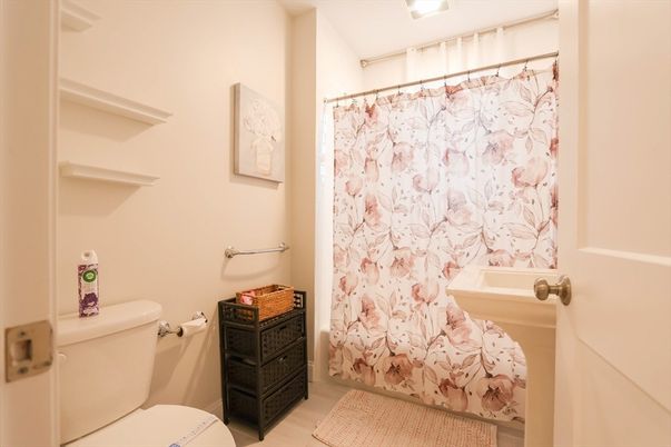 Bathroom, Interior, Wood Texture Flooring