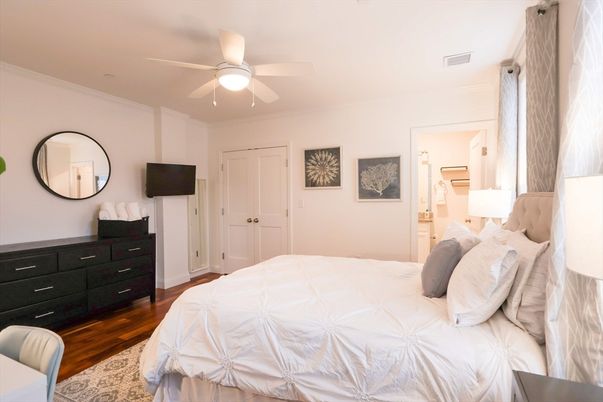 Bedroom, Interior, Wood Texture Flooring