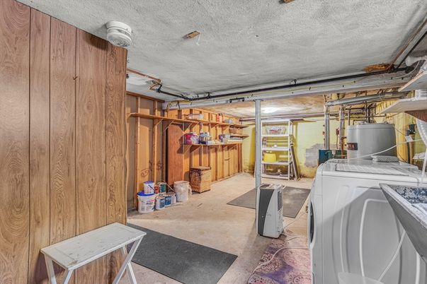 Interior, Washer, Wooden Walls
