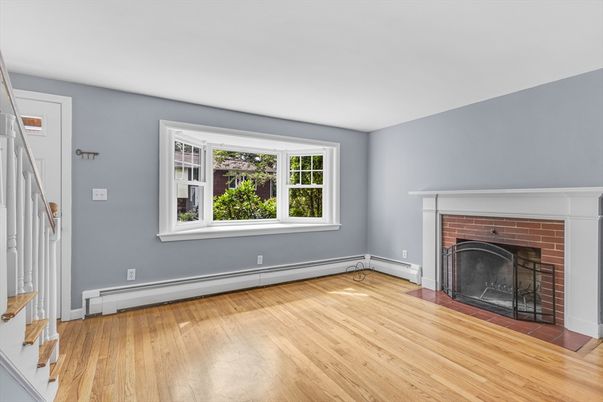 Fireplace, Interior, Wood Texture Flooring