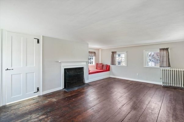 Empty room, Fireplace, Interior, Wood Texture Flooring