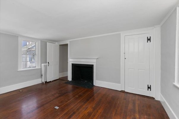 Empty room, Fireplace, Interior, Wood Texture Flooring
