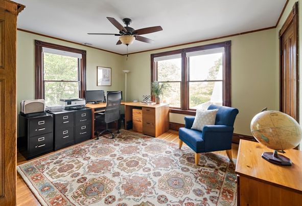 Home Office, Interior, Wood Texture Flooring