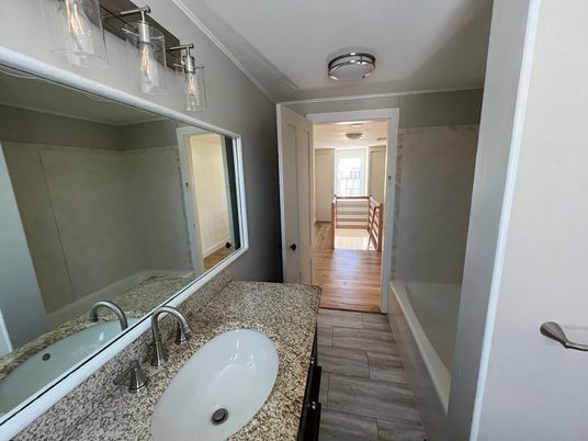 Bathroom, Interior, Wood Texture Flooring