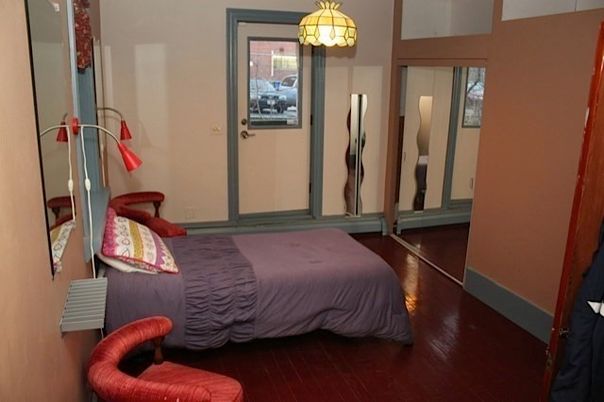 Bedroom, Interior, Pendant Lights, Wood Texture Flooring