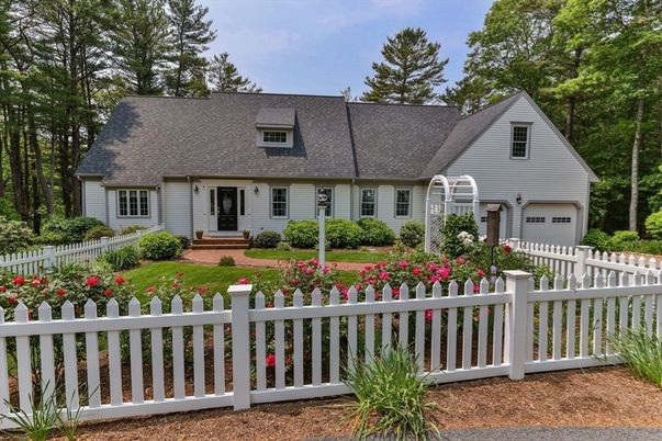 Attached, Backyard, Exterior, Facade, Cape Cod