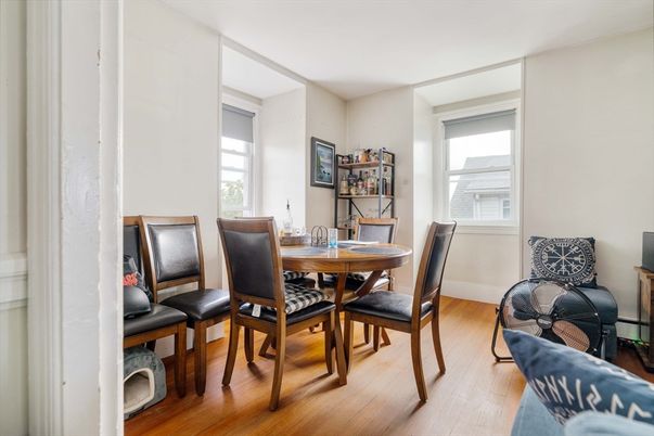 Dining room, Interior, Wood Texture Flooring