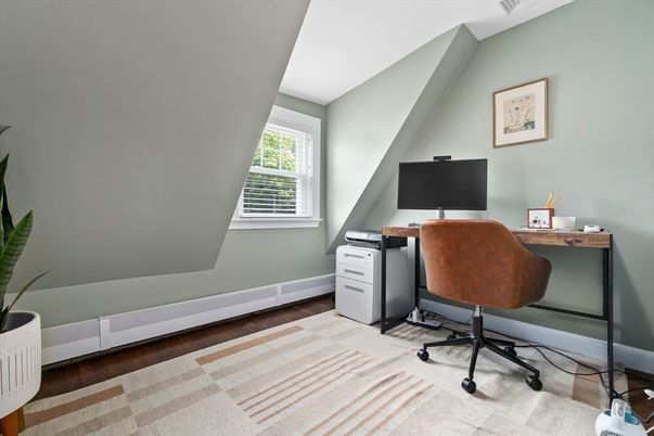 Home Office, Interior, Wood Texture Flooring
