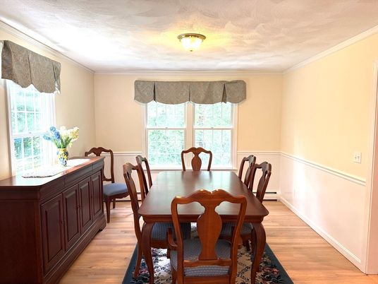 Dining room, Interior, Wood Texture Flooring