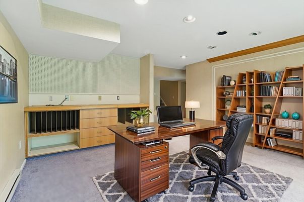 Home Office, Interior, Recessed Lighting