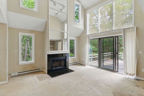 Fireplace, Interior, Sun Room