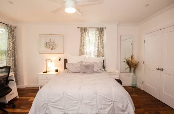 Bedroom, Interior, Wood Texture Flooring