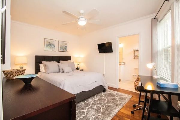 Bedroom, Home Office, Interior, Wood Texture Flooring